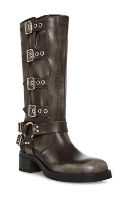 Steve Madden Women's Fanatik Black Leather Boots