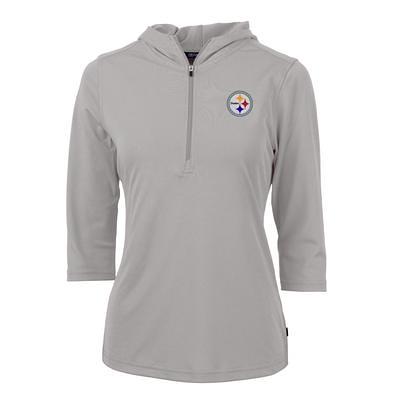 Women's Cutter & Buck White Pittsburgh Steelers Helmet Logo DryTec Virtue  Eco Pique Recycled Half-Zip Pullover Hoodie - Yahoo Shopping