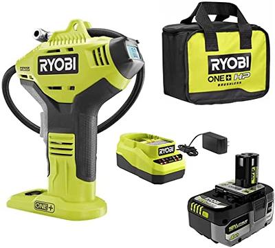 Ryobi P737D 18-Volt ONE+ Cordless High Pressure Inflator with Digital Gauge  & NEW 18V 4.0 Ah Lithium-Ion HIGH PERFORMANCE Battery, Charger and Bag  (Bulk Packaged) - Yahoo Shopping