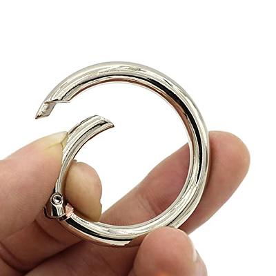 Betoplin 8 Pcs Carabiner Rings, Round Carabiner Metal O Ring Snap Clip  Trigger Spring Keyring Buckle - Yahoo Shopping