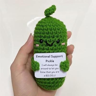 FMNGOP Exclusive Emotional Support Crochet Pickle Gift - Handmade