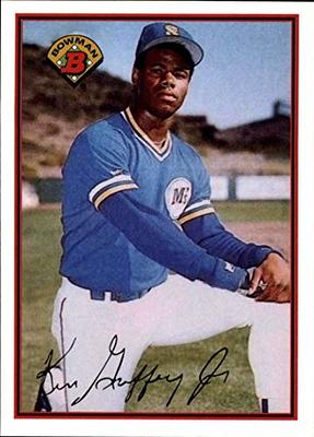 Ken Griffey Jr Signed Seattle Mariners 1989 Topps Traded Baseball