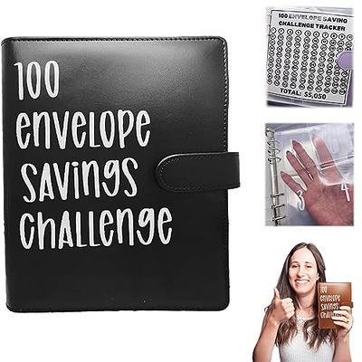 Purse Mini Binder Large Capacity Savings Challenge Transparent