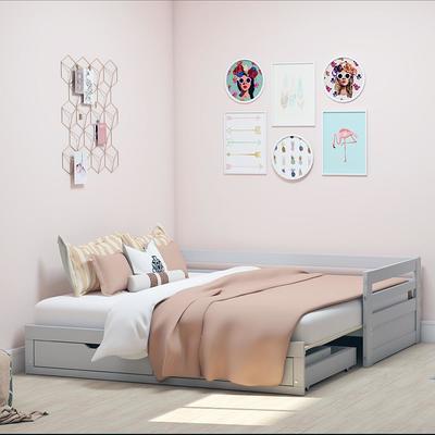 Twin to King Melody Day Kids' Bed with Storage White - Bolton Furniture