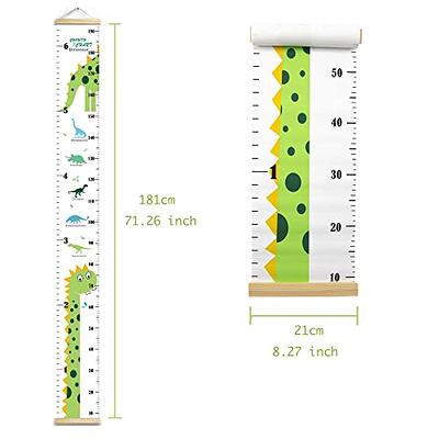 Kanayu Height Chart for Kids, 3D Removable Growth Chart with Body Measuring  Tape, Height Measurement for Walls, Splicing Height Ruler Measurement for