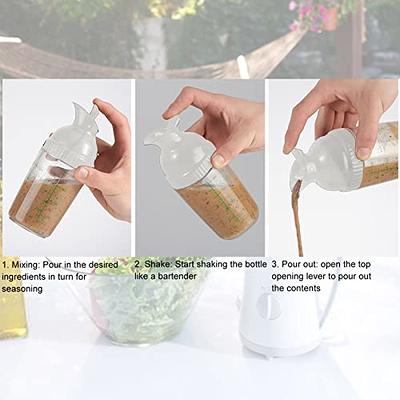 Leak Proof Salad Dressing Mixer Bottle - Homemade Salad Dressing Container  - BPA