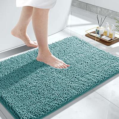 Urvoix 3 Pieces Bathroom Rugs Set, Non-Slip Chenille Bath Rug, Ultra Soft  and Super Absorbent Bath Mat for Bathroom, Toilet and Tub (Teal) - Yahoo  Shopping