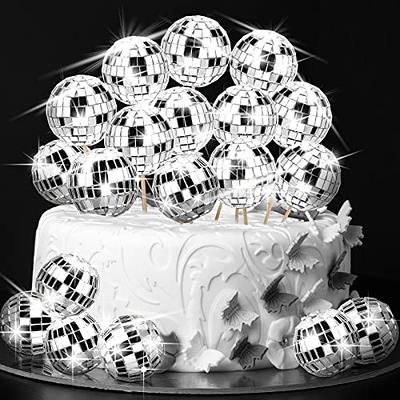 40 Pieces Disco Ball Straws 70s Mirror Disco Decorative Silver Straws Mini  Disco Straw Decor Disco Party Decorations for Dance Holiday Wedding