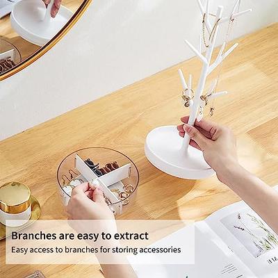 Jewelry Rotating Ring Display Holder Organizer Necklace Keychain