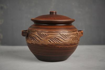 Ceramic Clay Pot, Handmade Cooking Pot, Casserole dish, Ceramic Pot for  Baking