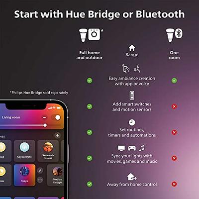 Philips Hue Smart 60W A19 LED Bulb - White and Color Ambiance  Color-Changing Light - 2 Pack 