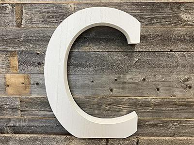 Wooden Monogram Alphabet Letters, Decorative Letter M (13 Inches