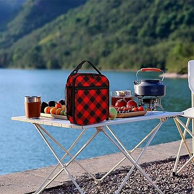 Women/Men Classic Lumberjack Plaid in Red And Black Art Lunch Bag Food Bag  for Gym Hiking Picnic Travel Beach, Multi-Purpose Polyester Gourmet Lunchbox  Container - To Keep Food Hot/Cold - Yahoo Shopping