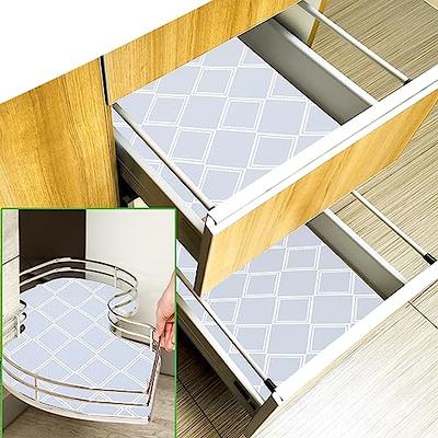 Cabinet Shelf Liner Non Adhesive 10 Inch Wide X 20 Ft Kitchen Drawer Liners  Non Slip Waterproof Refrigerator Shelf Liners Thickened Cupboard Liner for