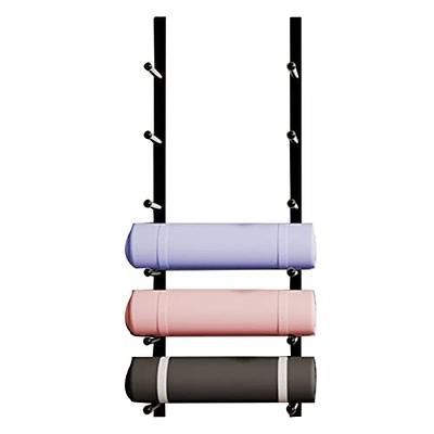 Yoga Mat Storage Wall Mount Yoga Mat Holder for Home Decor, Foam Roller Gym  Equipment Organizer, Exercise Mats Storage Rack Large Capacity Display