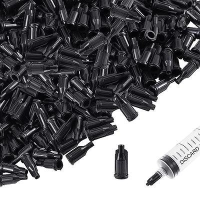 Luer Lock Dispensing Syringe Tip Cap, Black Color, 100 Pieces in