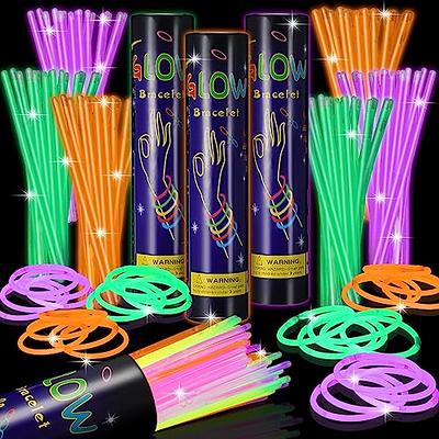 HONLYNE 50 PCS Giant 16 Inch Foam Glow Sticks with 3 Modes Colorful  Flashing, LED Light Stick with Gift 6 Glowing Stickers, Glow in The Dark  Party