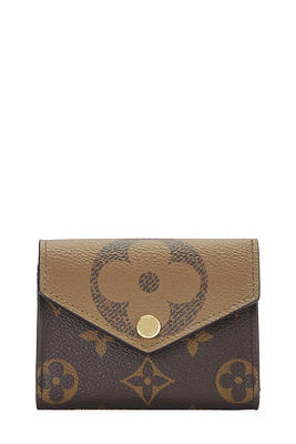 Brown Reverse Giant Monogram Zoe Wallet