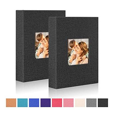  Lanpn Photo Album 4x6 100 Pictures 2 Packs, Small Mini