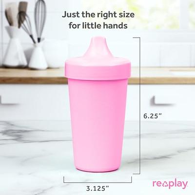 Re Play Made in USA 2 Pack Sippy Cups for Toddlers, 10 Oz. - Reusable Spill  Proof