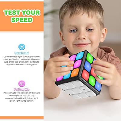  PlayRoute Electronic Brain & Memory Game Cube - Fun Toy Gift  Ideas for Ages 6-12+ Year Old Boy & Girl - Cool Toys for Boys and Girls -  Handheld Games Gifts