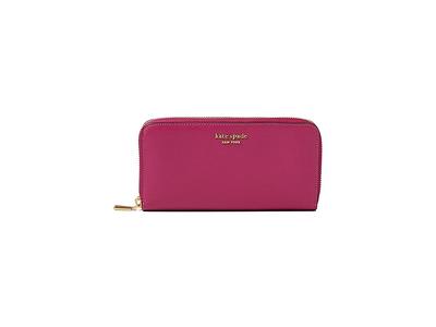 TORY BURCH: continental wallet in saffiano leather - Pink
