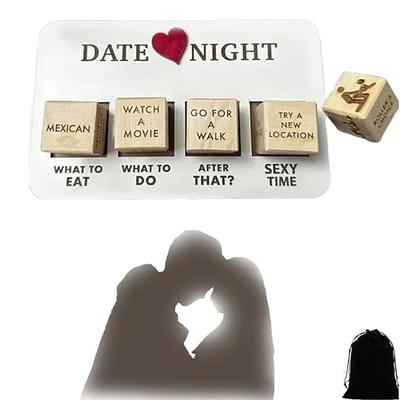 wuguimeii Couple Games for Date Night Dice - Wooden Dice Date Decision, Maker  Food Cube Game, for Him Her, Unique Wedding Gifts for Couples, Take Out  Dice Date Night Activity Ideas 