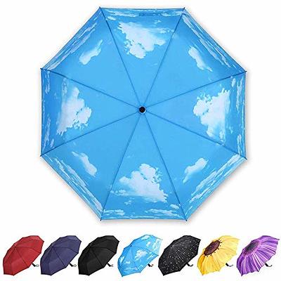 Royal Walk Windproof Folding Travel Umbrella Compact and Strong Luxurious Real Wood Handle Automatic Open Close Vented Double Canopy for Men and