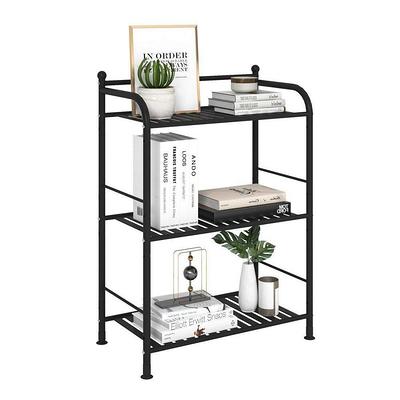 Dracelo 16.14 in. W x 6 in. D x 3 in. H Black 2+1 Tier Bathroom