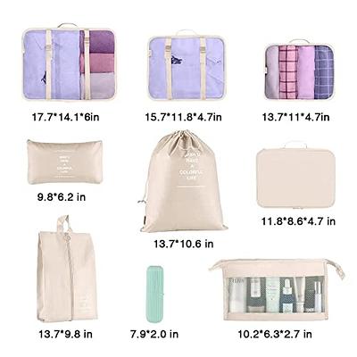  Blibly Packing Cubes for Suitcase, 9 PCS Lightweight