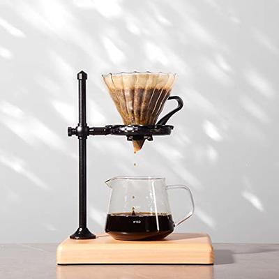 Glass & Wood Coffee Pour Over