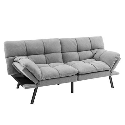 Futon Sofa Bed Memory Foam Couch Sleeper Daybed Foldable Convertible  Loveseat, Dark Gray - Yahoo Shopping