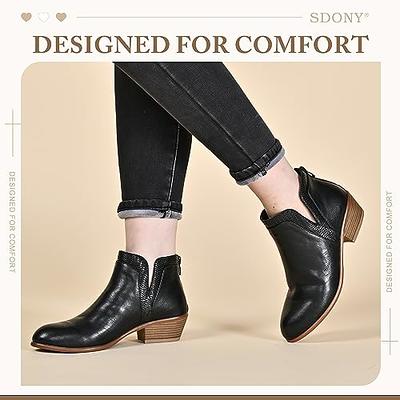 VJH confort Women's Ankle Boots,Lace-up Round Nigeria | Ubuy