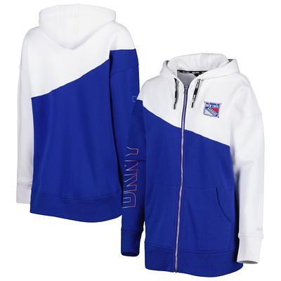 Women\'s DKNY Sport Blue/White New - Full-Zip York Rangers Yahoo Gina Shopping Hoodie