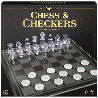 Chess Checkers and Tic-Tac-Toe Set, Classic Strategy Games, for