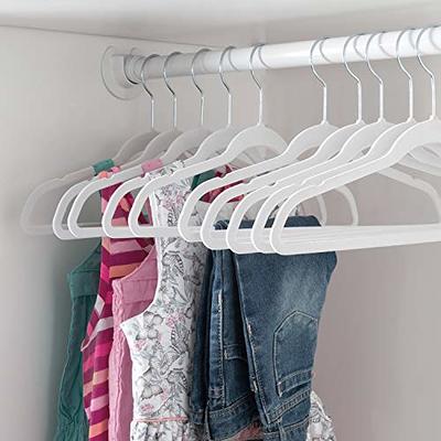 Zober Velvet Kids Hangers for Closet - Pack of 50 Non Slip