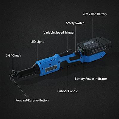 GardenJoy Cordless Power Drill Set: 12V Electric Drill with Fast Charger