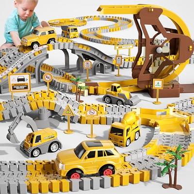 Carrera GO!!! Build 'N Race 62529 Racing Set 3.6 Electric Powered Slot Car  Racing Kids Toy Blocks Race Track Set Includes 2 Hand Controllers and 2