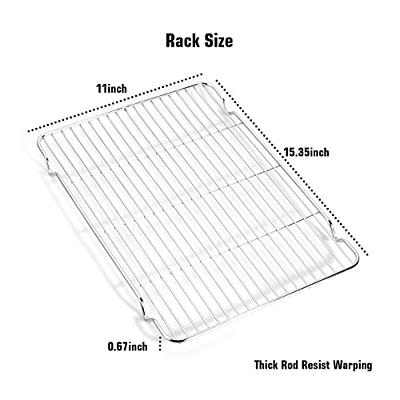 Wildone Baking Sheet & Rack Set [2 Sheets + 2 Racks], Stainless Steel  Cookie Pan with Cooling Rack, Size 16 x 12 x 1 Inch, Non Toxic & Heavy Duty  & Easy Clean - Yahoo Shopping