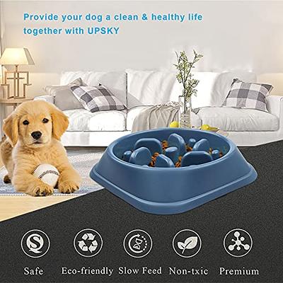 UPSKY Slow Feeder Dog Bowls, Non Slip Puzzle Bowl Interactive Bloat Stop Dog  Bowl Anti-choking Dog Bowl for Small Large Medium D