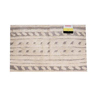 TRUEDAYS Boho Absorbent Bath Mat with Non Slip Backing - Mid