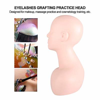 Eyelash Extension Massage Mannequin Head for Makeup Practice