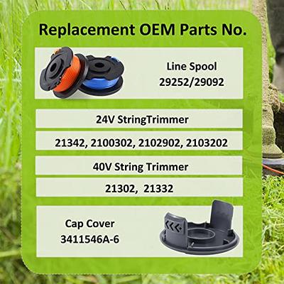 065'' Single Line Replacement String Trimmer Spool For Greenworks