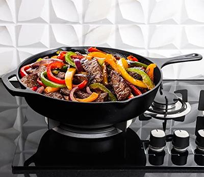 Utopia Kitchen Chefs Pan 2 Piece Set– Professional 6.5 inch and 12.5 inch  Chef's Pan – Suitable for all Stovetops – Camp Fire Frying Pan – Safe  Indoor and Outdoor Cookware (Black) - Yahoo Shopping