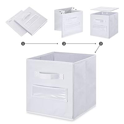 artsdi Set of 10 Storage Cubes, Foldable Fabric Cube Storage Bins