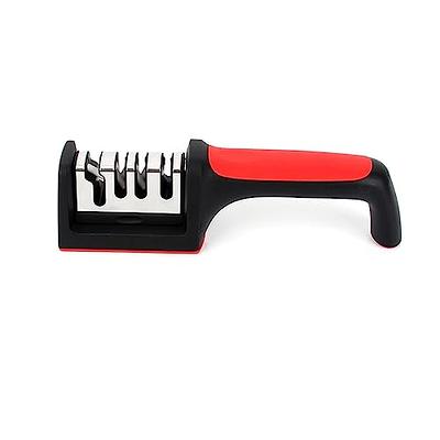 4-in-1 Kitchen Knife Accessories,3-Stage Kitchen Knife Sharpener