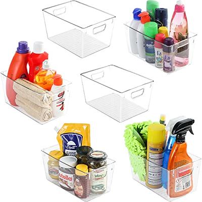 Cabinets-Clear Plastic Pantry Organizer - Big & Small by Utopia