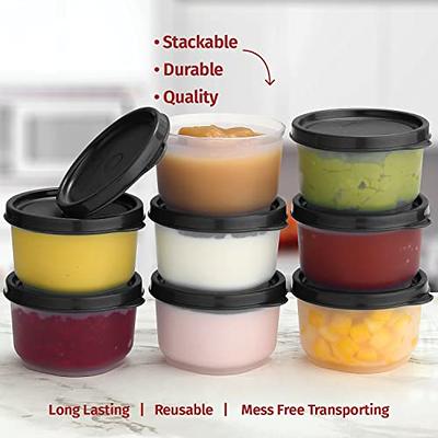 HEETA Baby Food Storage Container, Snack Box for Kids with 4 Removable Compartment and Lids, Reusable Snack Containers, Food Grade PP Material, BPA