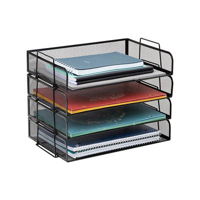 Mind Reader 5 Compartments Desk Organizer Tray - Turquoise