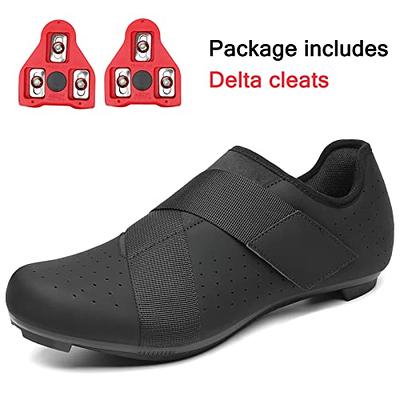  Unisex Cycling Shoes Compatible with Peloton Shimano SPD &  Look ARC Delta, Road Cycling Indoor Riding Shoes, Outdoor Road Bike Shoes  for Men and Women, 41